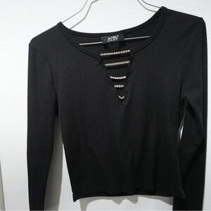 Black Long Sleeve Top